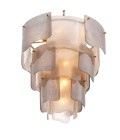 Asinara L chandelier antique brass/smoke 83cm