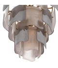 Asinara L chandelier antique brass/smoke 83cm