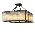 Bernardi square taklampa brons/vintage glas 80cm