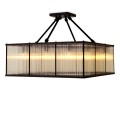 Bernardi square taklampa brons/vintage glas 80cm