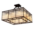 Bernardi square taklampa brons/vintage glas 80cm