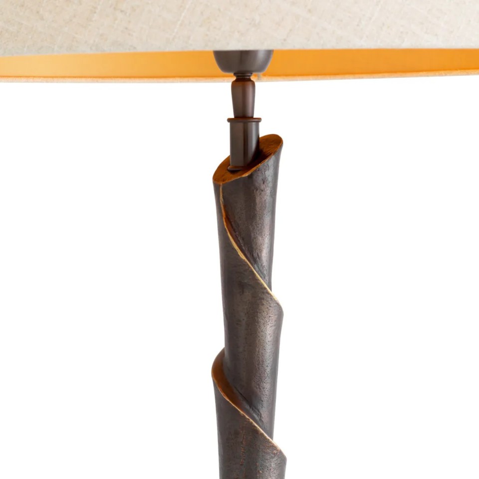 Riverbank Table Lamp Bronze/Linen 80cm