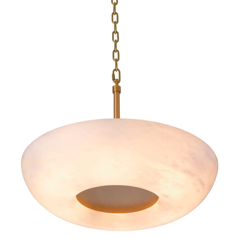 Ariano ceiling light antique brass/alabaster 60cm