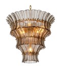 Toscano Chandelier Antique Brass/Smoke 67cm