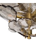 Florina chandelier antique brass/smoke 83cm