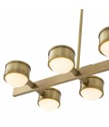 Aldo Chandelier Brass/Glass 160cm