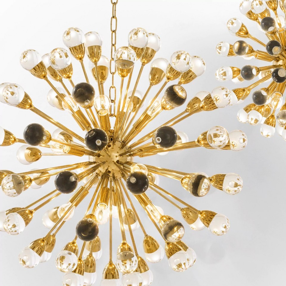 Anto Chandelier Gold/Glass 75cm