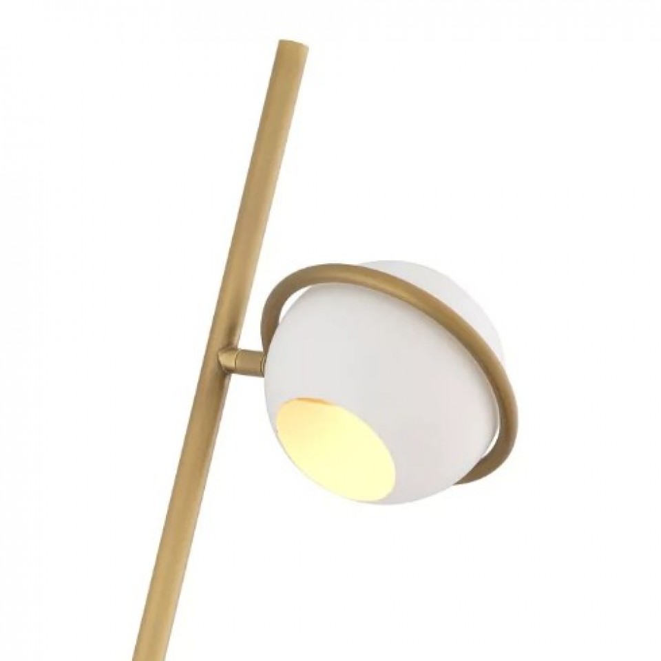 Aprillia Golvlampa Mässing/Vit 150cm