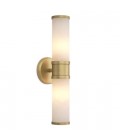 Claridges Double Wall Lamp Brass/Alabaster 46.5cm