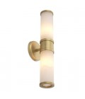 Claridges Double Wall Lamp Brass/Alabaster 46.5cm