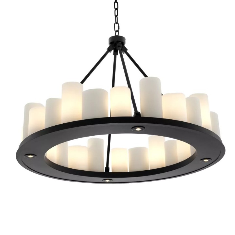 Commodore Chandelier Black 90cm