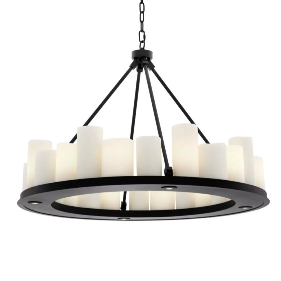 Commodore Chandelier Black 90cm