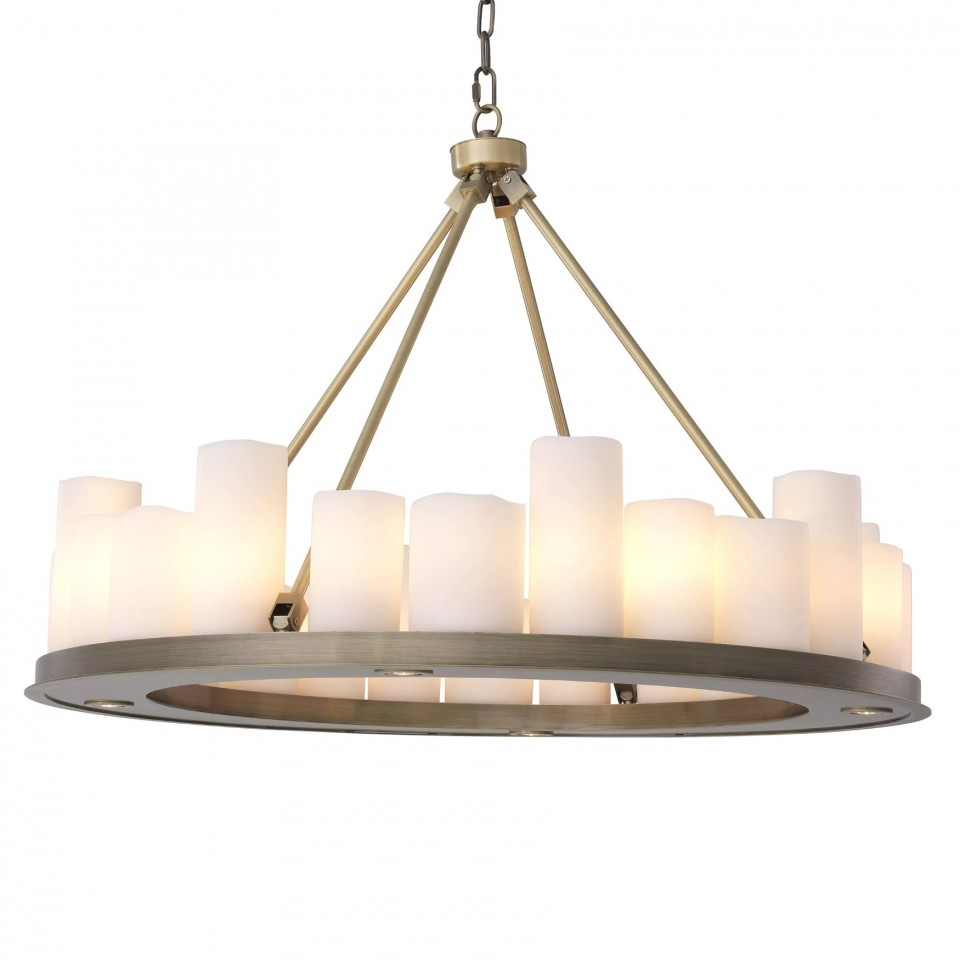 Commodore Chandelier Brass 90cm