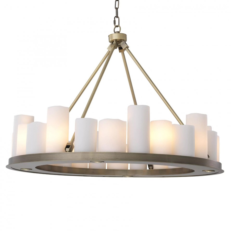 Commodore Chandelier Brass 90cm