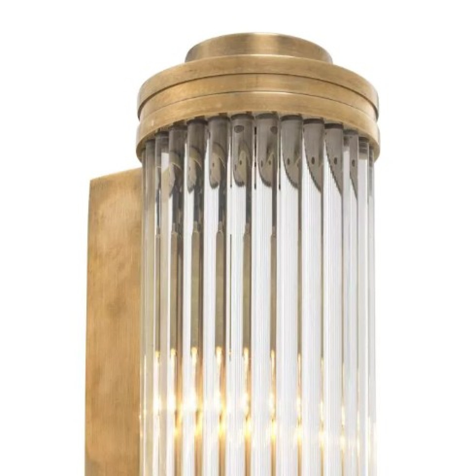 Gascogne Wall Lamp XL Brass/Glass 60cm