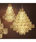 Hermitage Chandelier Nickel/Glass 60cm