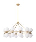 Hutchinson Chandelier Brass/Glass 115cm