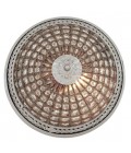 Kasbah Flush Ceiling Light Nickel/Glass 45cm