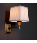 Lexington Wall Lamp Brass/White 27cm