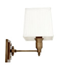 Lexington Wall Lamp Brass/White 27cm