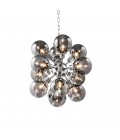 Ludlow Chandelier Nickel/Glass 73cm