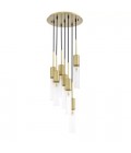 Lulu Chandelier Brass/Glass 40cm