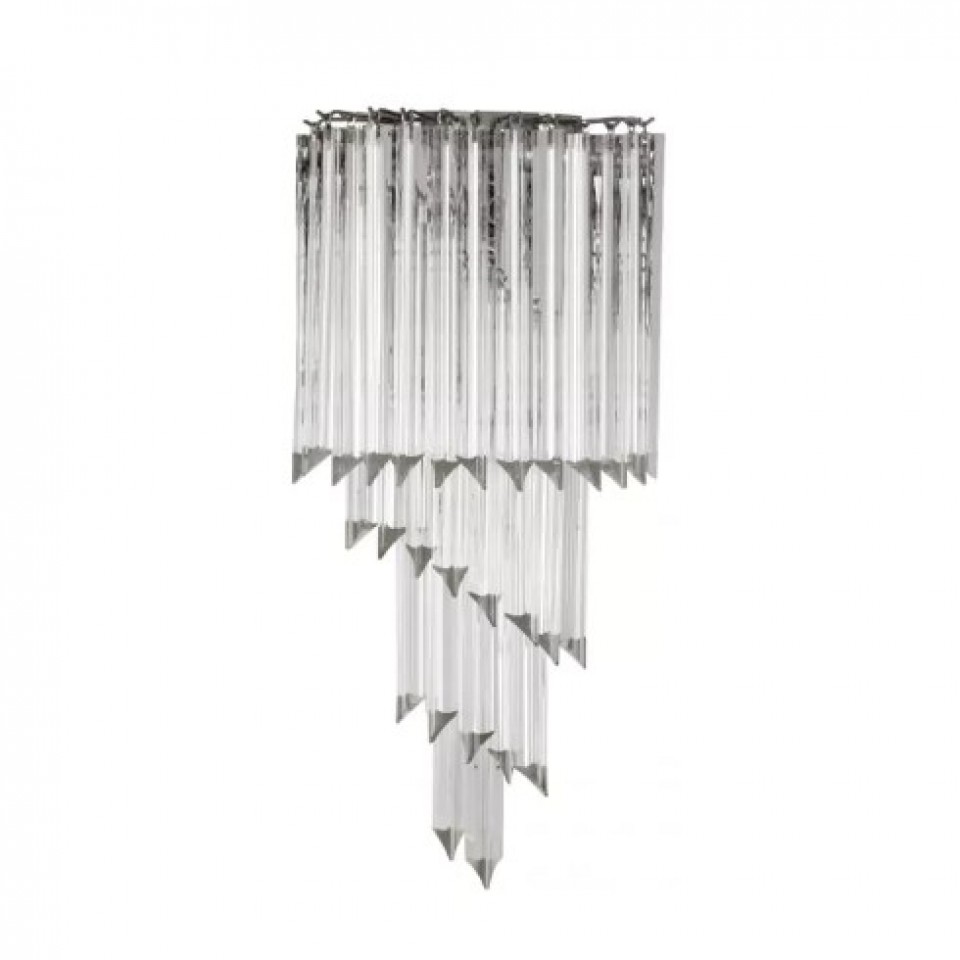 Marino Wall Lamp Nickel/Glass 64.5cm