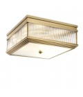 Marly Flush Ceiling Light Brass/Glass 40.5cm