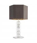 Hexagon Table Lamp Gray/White 76cm