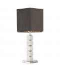 Hexagon Table Lamp Gray/White 76cm