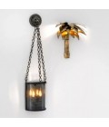 Palm Court Wall Lamp Brass 43cm