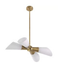 Papillon Ceiling Light Brass/Glass 73cm