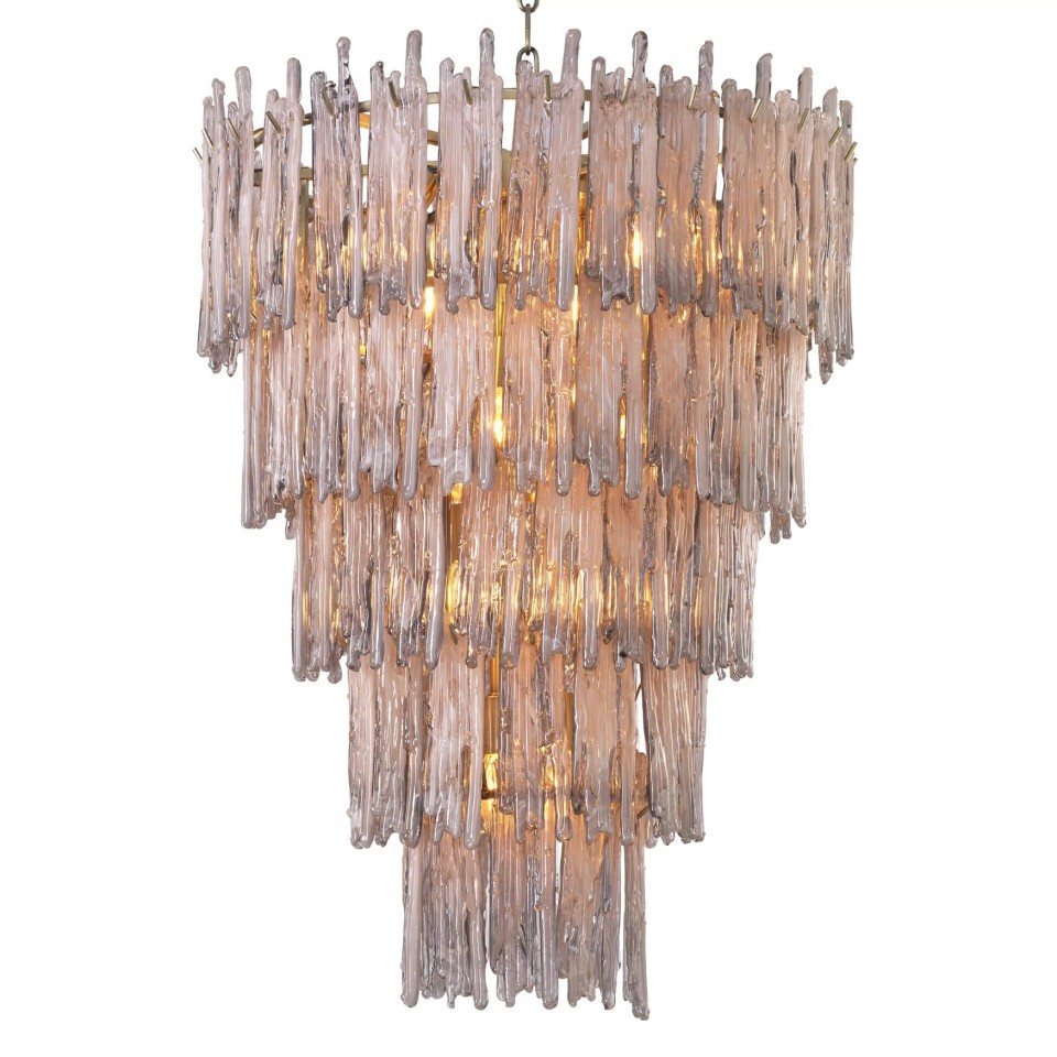 Saint Roch Chandelier Brass/Glass 58cm