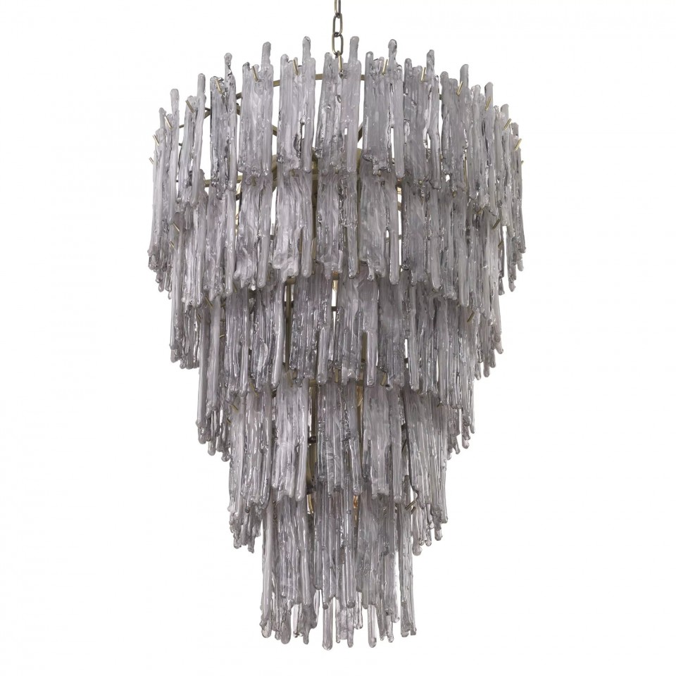 Saint Roch Chandelier Brass/Glass 58cm