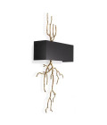 Sorento Vägglampa Mässing/Svart 84cm