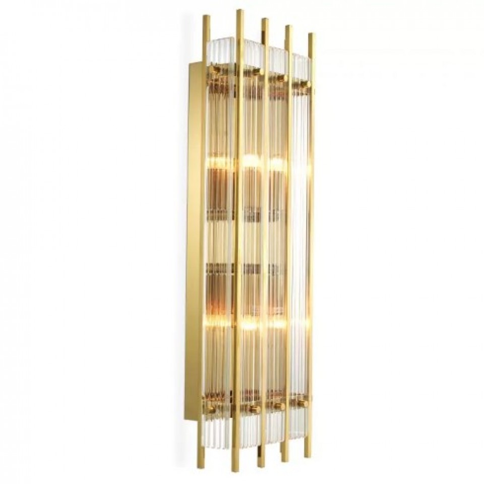 Sparks Wall Lamp Gold/Glass 65cm