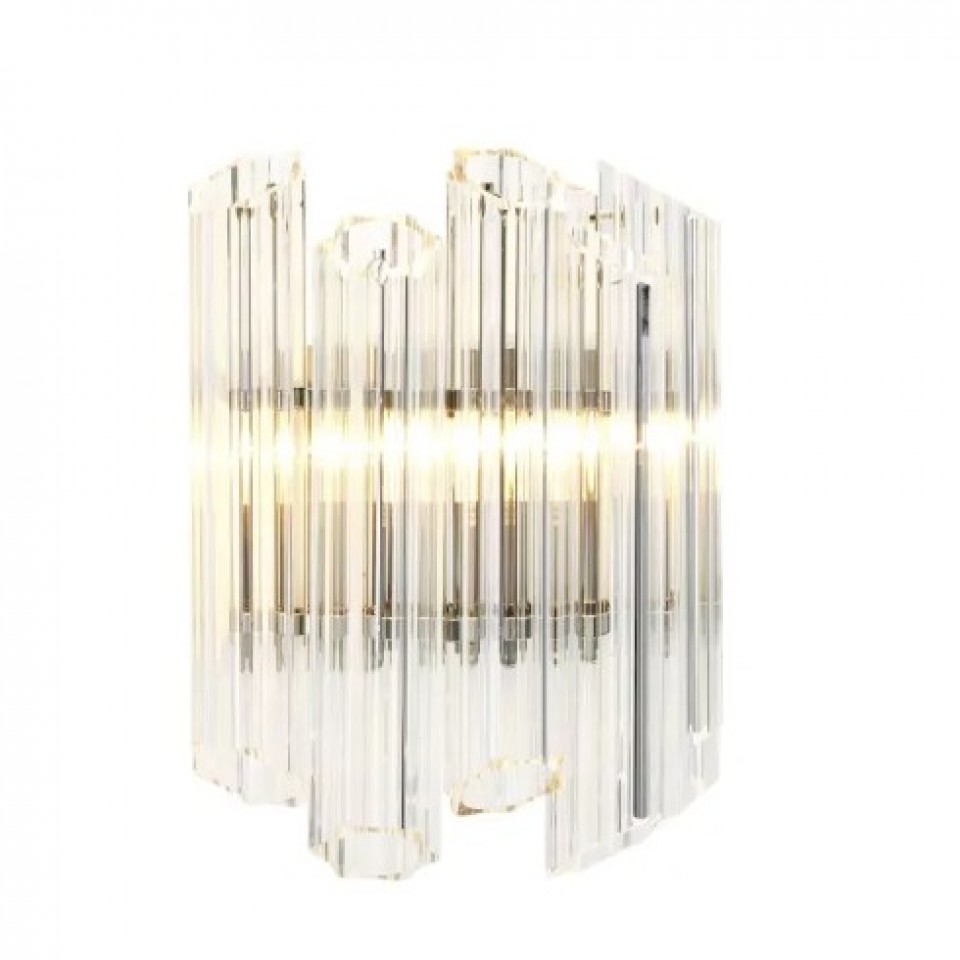 Vittoria Wall Lamp Nickel/Glass 32.5cm