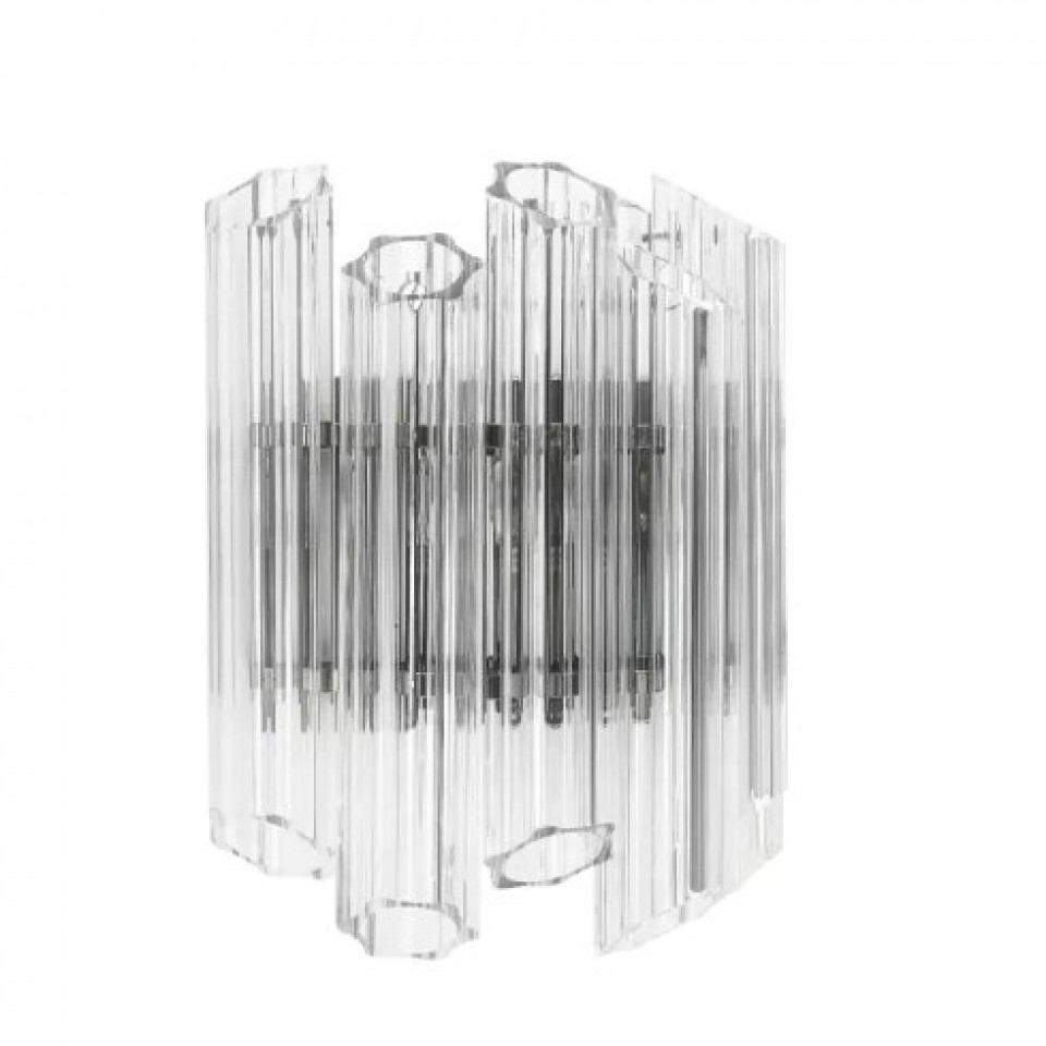 Vittoria Wall Lamp Nickel/Glass 32.5cm