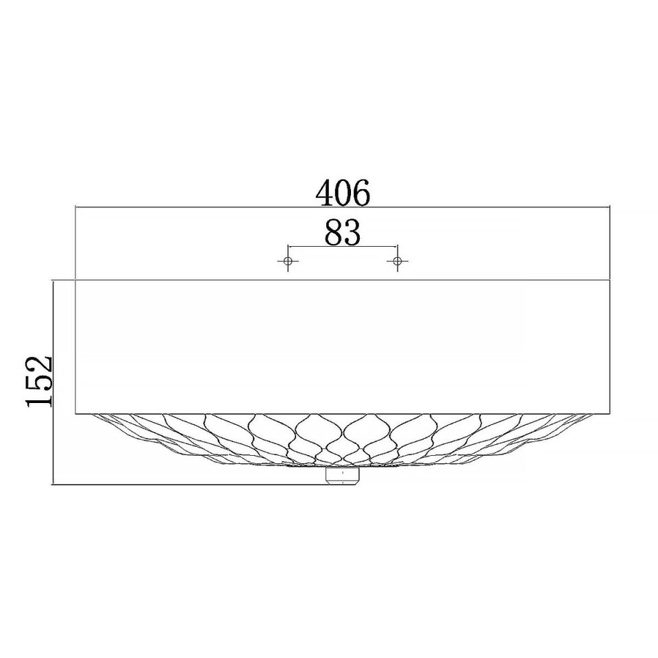 Botanic 3 medium plafond åldrad mässing 40.6cm