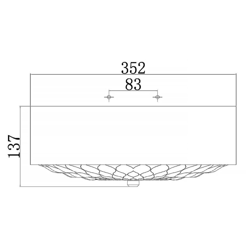 Botanic 3 liten plafond åldrad mässing 35.2cm