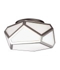 Diamond 2 light plafond polished nickel 32.1cm