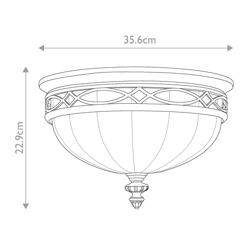 Drawing Room 3 plafond valnöt 35.6cm