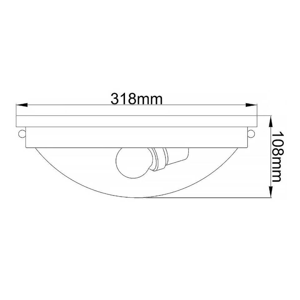 Gravity 2 plafond polerad nickel 31.8cm