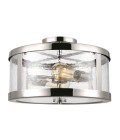 Harrow 2 light semi-flush plafond polished nickel 38.1cm