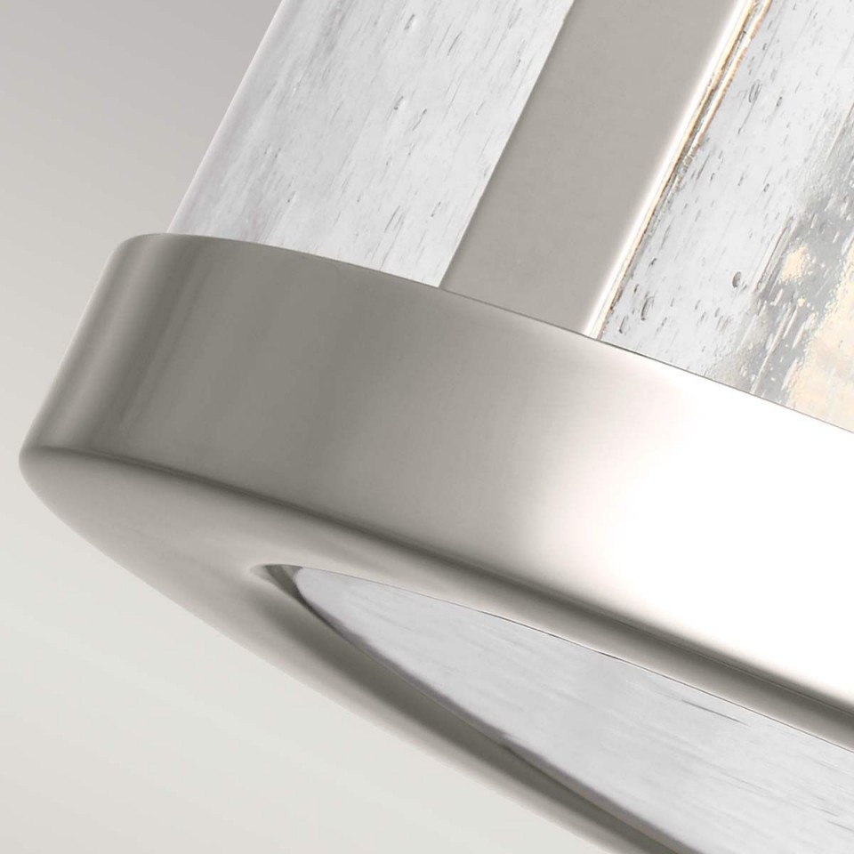 Harrow 2 light semi-flush plafond polished nickel 38.1cm