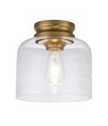 Hounslow 1 light plafond burnished brass 22.9cm