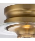 Hounslow 1 light plafond burnished brass 22.9cm