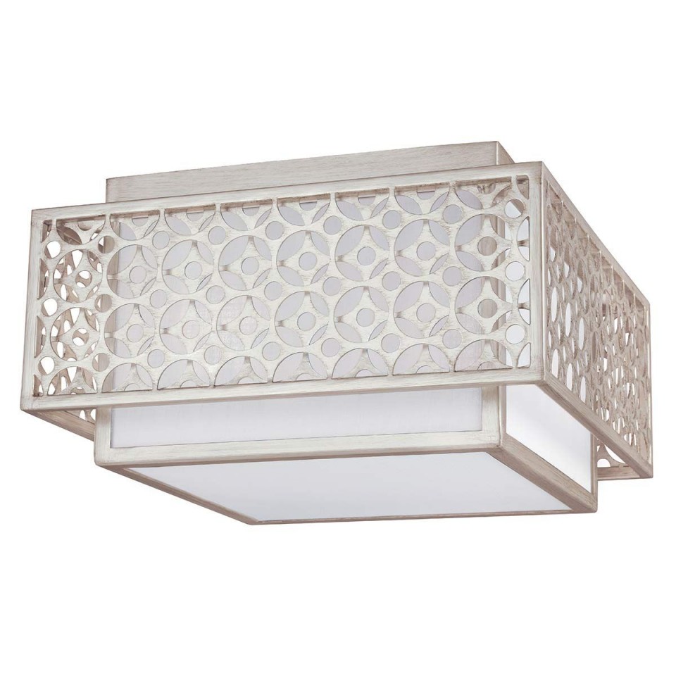 Kenney 2 light plafond silver 36.8cm