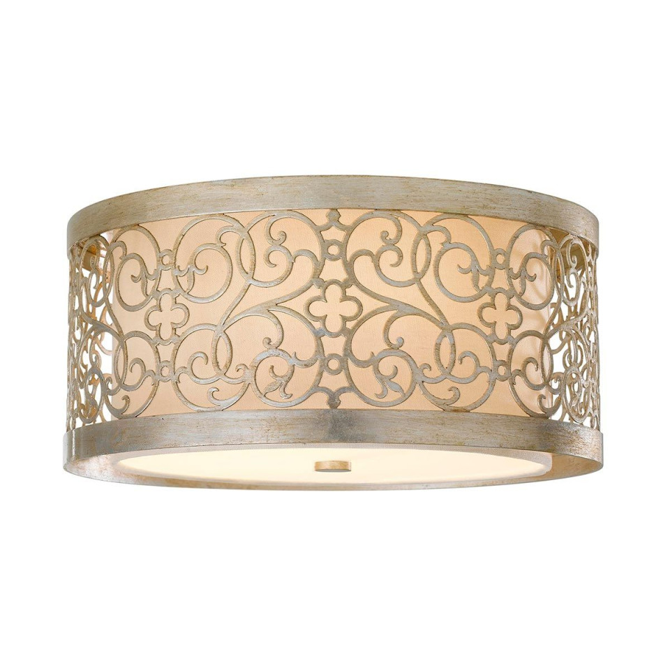 Arabesque 2 light plafond silver 37.5cm