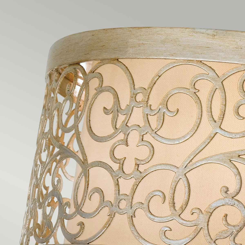 Arabesque 2 light plafond silver 37.5cm